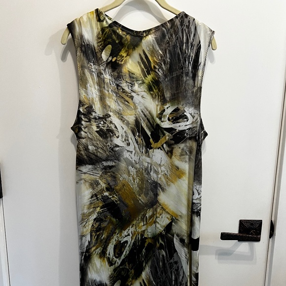 Penny Black Cowel Neck Jersey Multi Colored Print Dress-XL - Picture 6 of 8